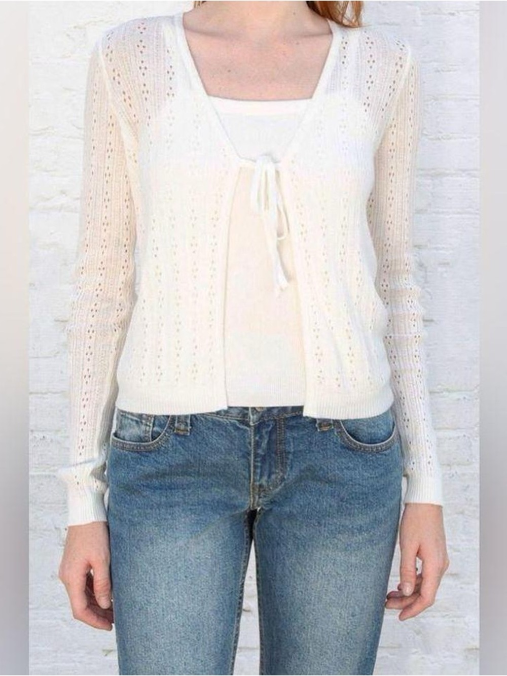 Brandy Melville Greta Eyelet top